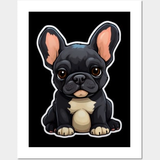 Cute French Bulldog Frenchie Dog Lover Funny Posters and Art